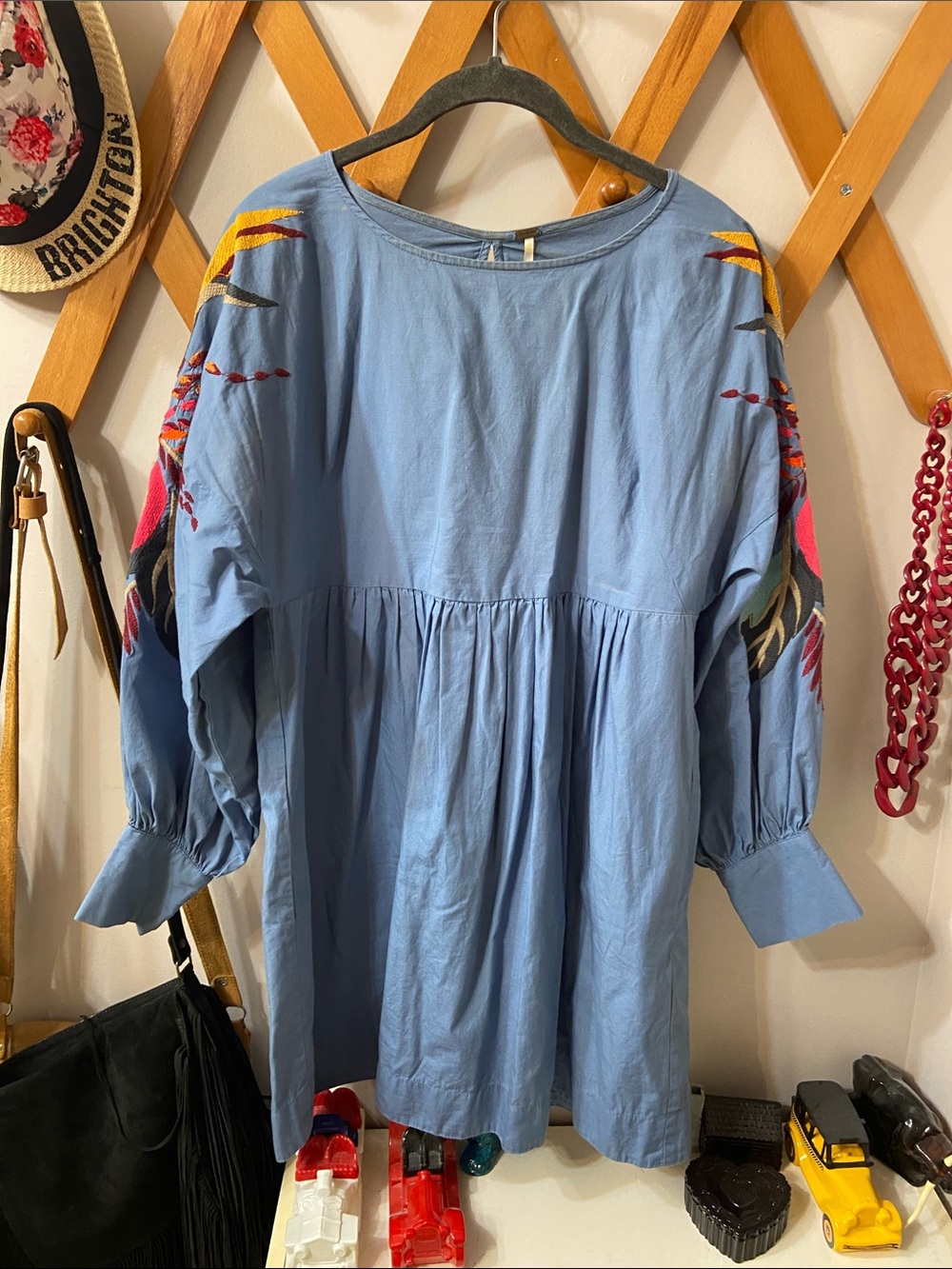 Embroidered Free People Dress